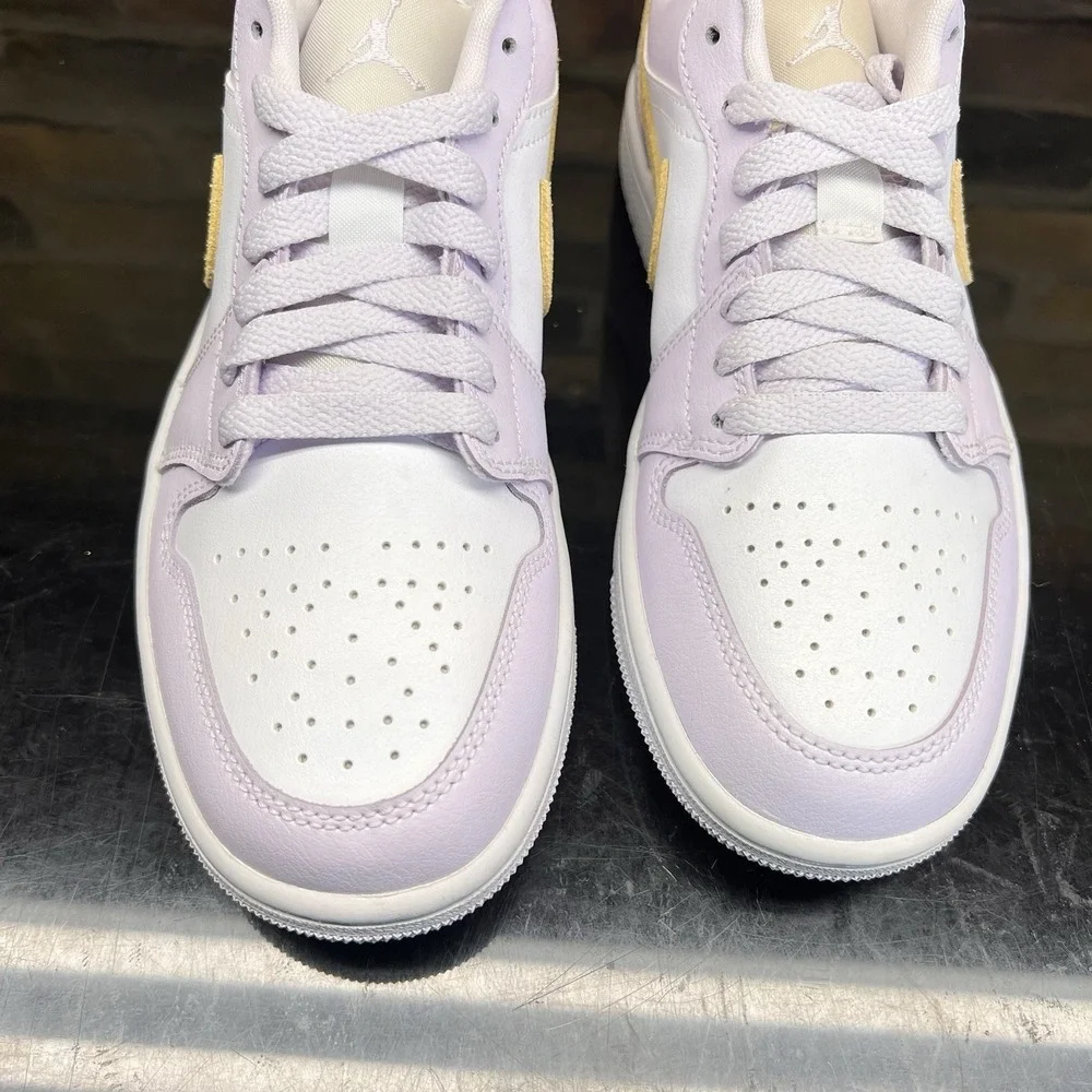 Women's Size 6 - Nike Air Jordan 1 Low Casual Shoe Grape Lemon Wash DC0774-501